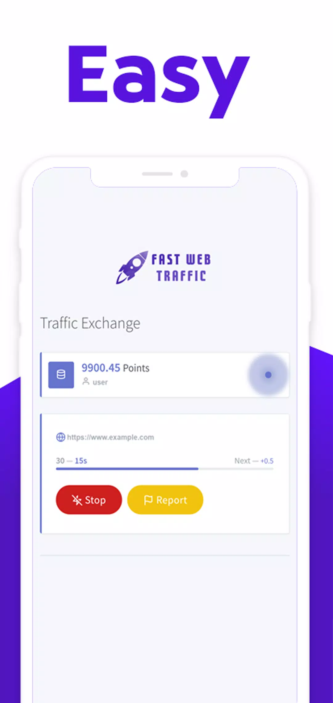 Captures d'écran de Fast Web Traffic Exchange