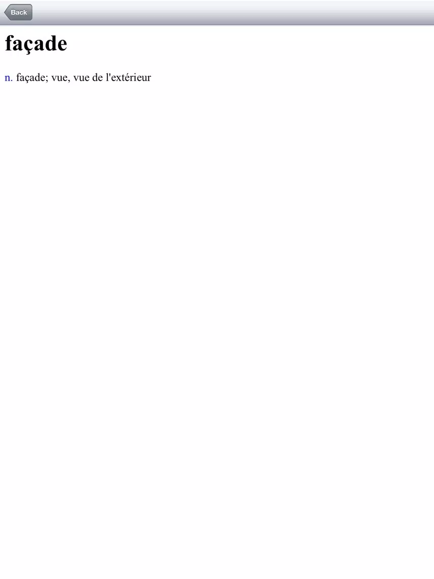 Offline French English Dictionary Translator for Tourists, Language Learners and Students iPad Screenshots