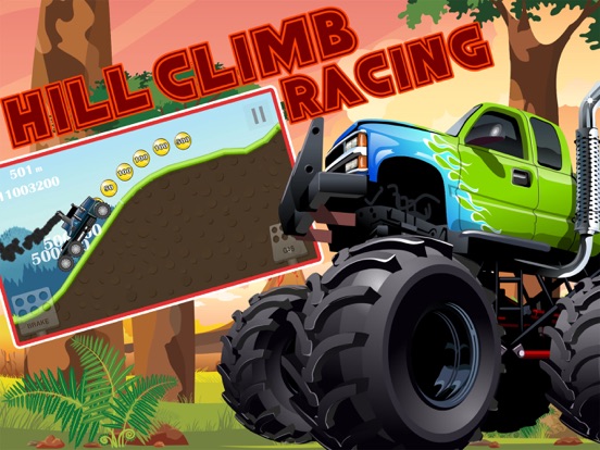 Monster 4x4 Truck hill game - car racing game iPad Screenshots
