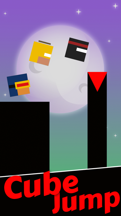 Mr Cube Ninja Dashed Jumps - Jumping on Pillar Games Screenshots