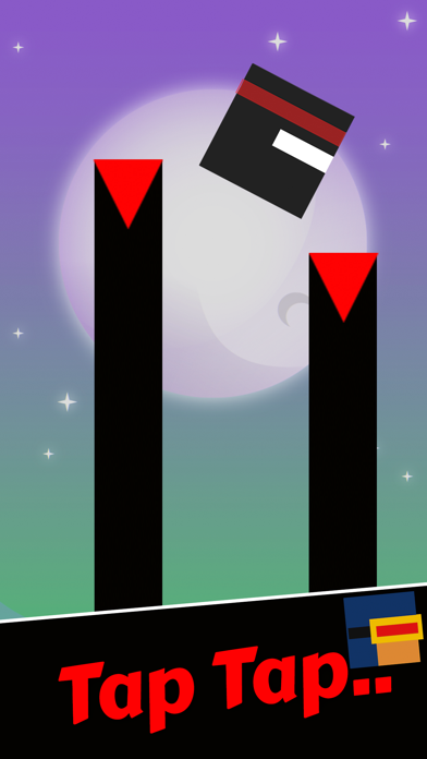 Mr Cube Ninja Dashed Jumps - Jumping on Pillar Games Screenshots