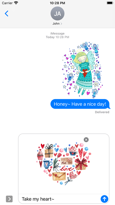 Happy Love Stickers - Animated स्क्रीनशॉट