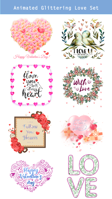 Happy Love Stickers - Animated स्क्रीनशॉट