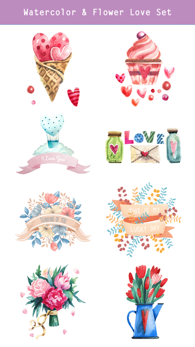 Happy Love Stickers - Animated स्क्रीनशॉट