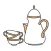 Kitchen Set - Cork Deco Stickers