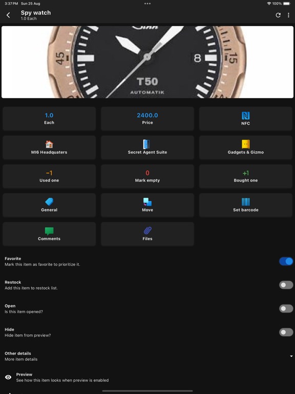GrocStock iPad Screenshots