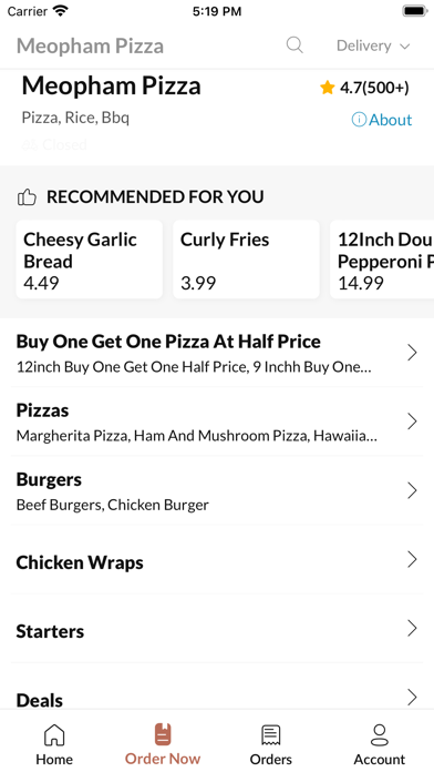 Meopham Pizza Screenshots