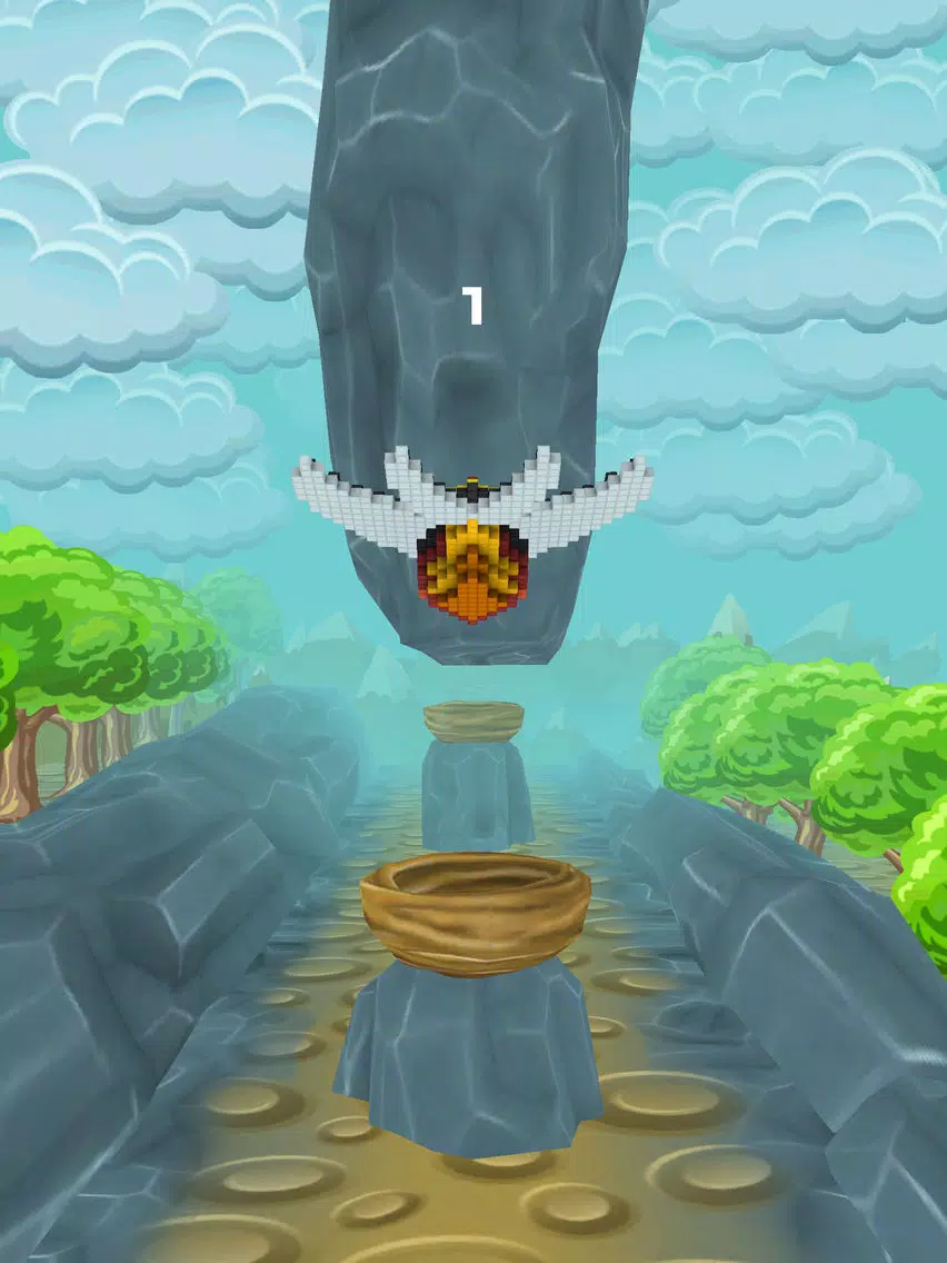 Fly Happy Bird iPad  स्क्रीनशॉट