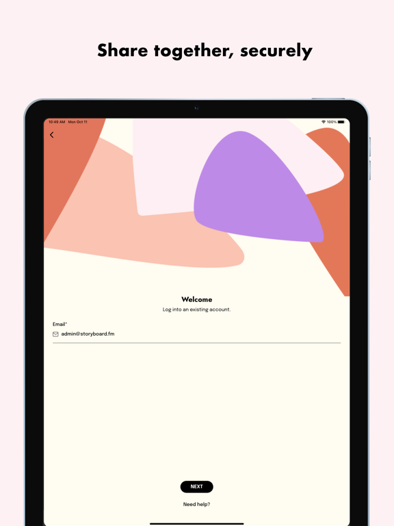 Storyboard Podcasts iPad Screenshots