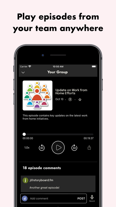 Storyboard Podcasts Screenshots