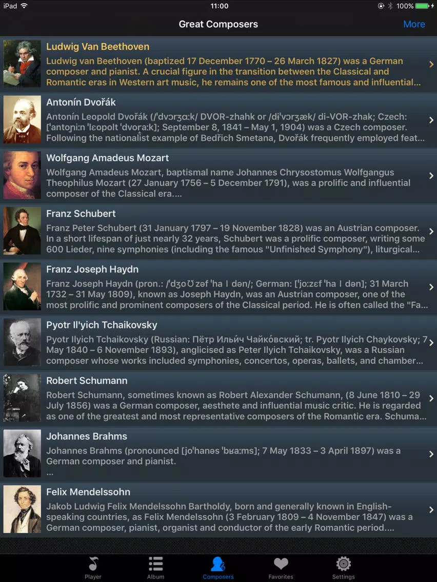 top 10 symphony pro collection - classical music iPad Screenshots