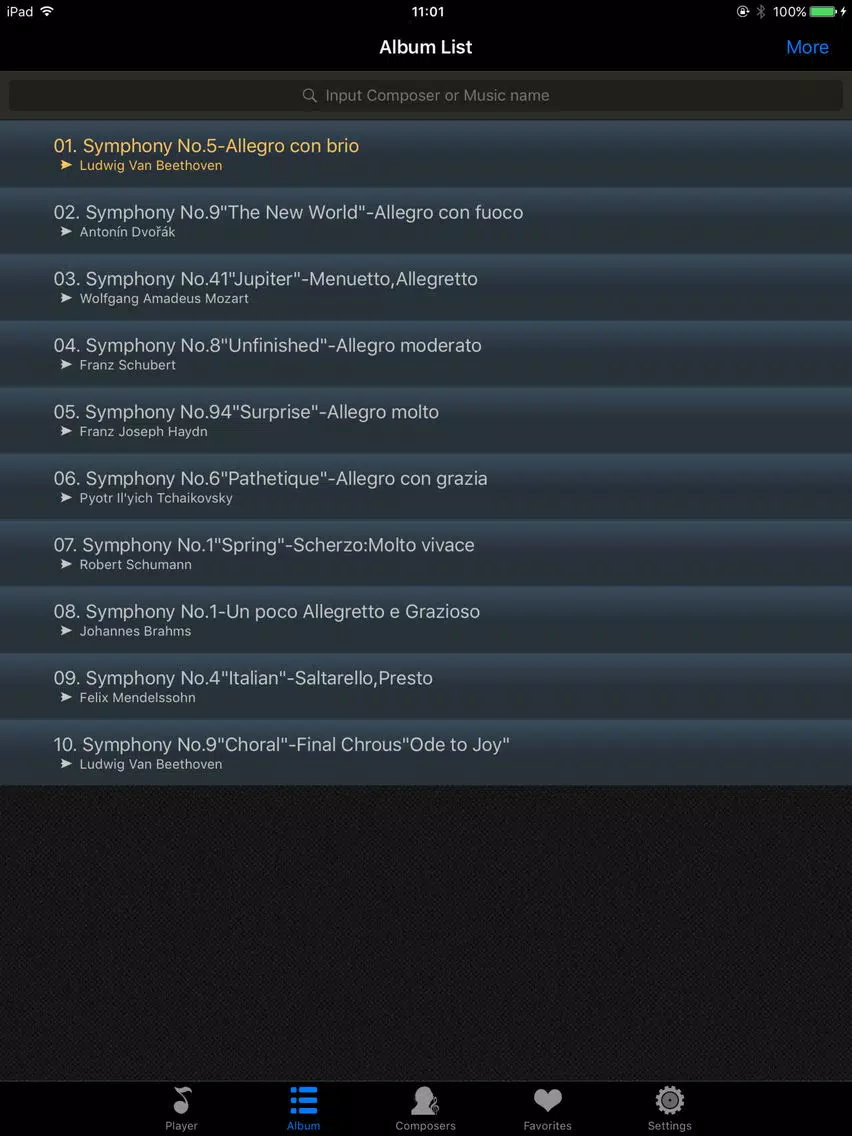 top 10 symphony pro collection - classical music iPad Screenshots