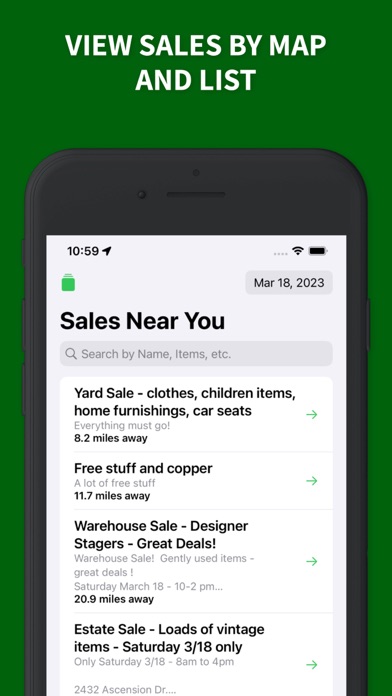 LuckySale: Garage Sale Finder Screenshots