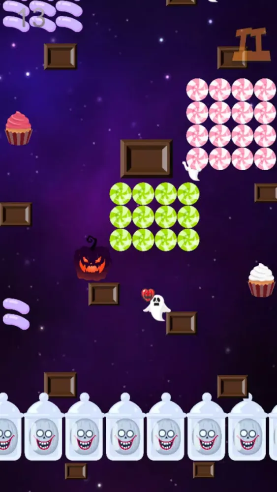 Jump 'n Catch Candies !!! - Three Little Pumpkins Screenshots
