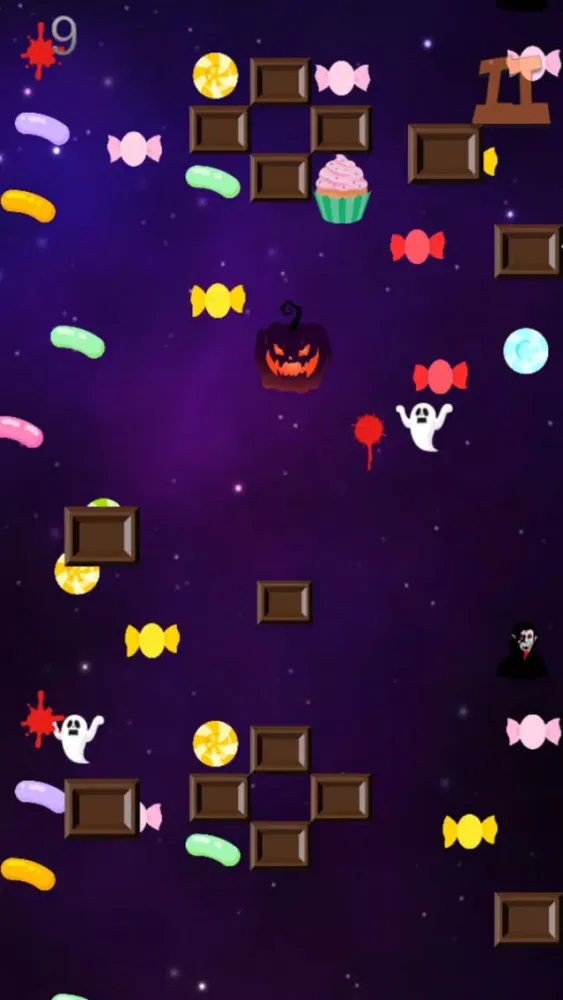 Jump 'n Catch Candies !!! - Three Little Pumpkins Screenshots
