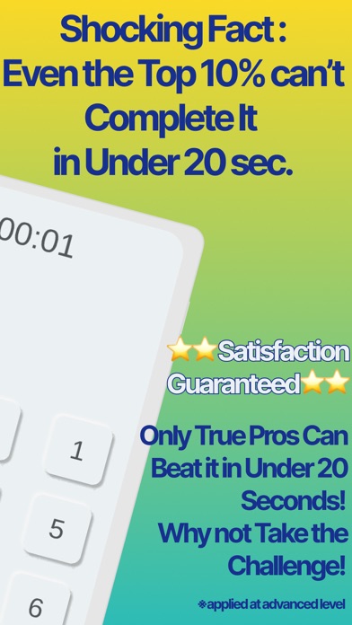 Tap Da Numbers Speed Test Game Screenshots