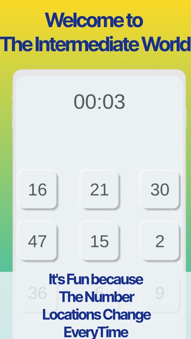 Tap Da Numbers Speed Test Game Screenshots