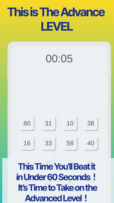 Tap Da Numbers Speed Test Game Screenshots