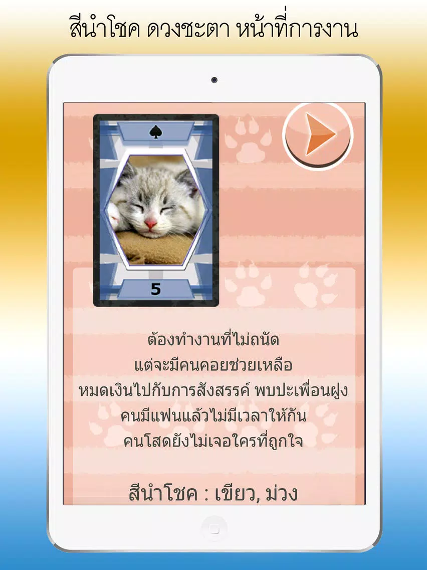 ดูดวง ไพ่สัตว์โลกน่ารัก iPad Screenshots