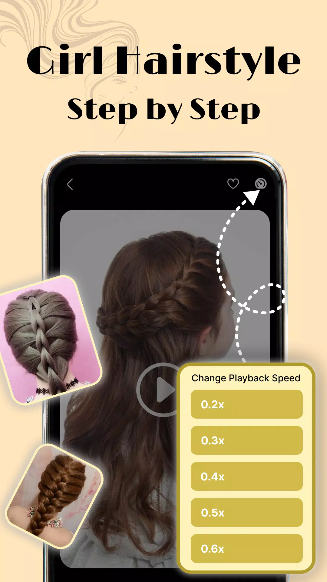 ภาพหน้าจอของ Girls Hairstyles step by step