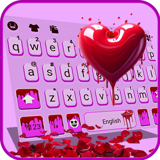 Stylish Melting Heart Keyboard