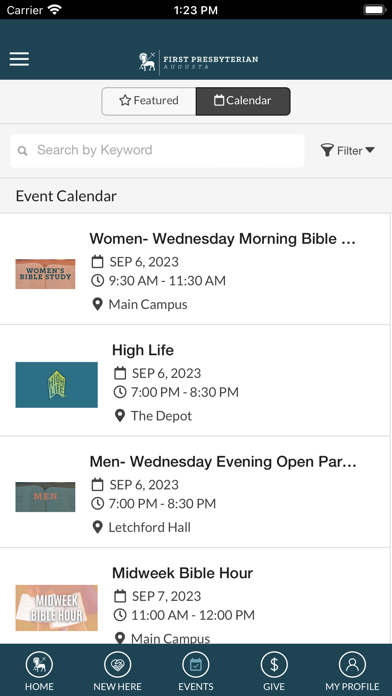First Presbyterian Augusta Screenshots