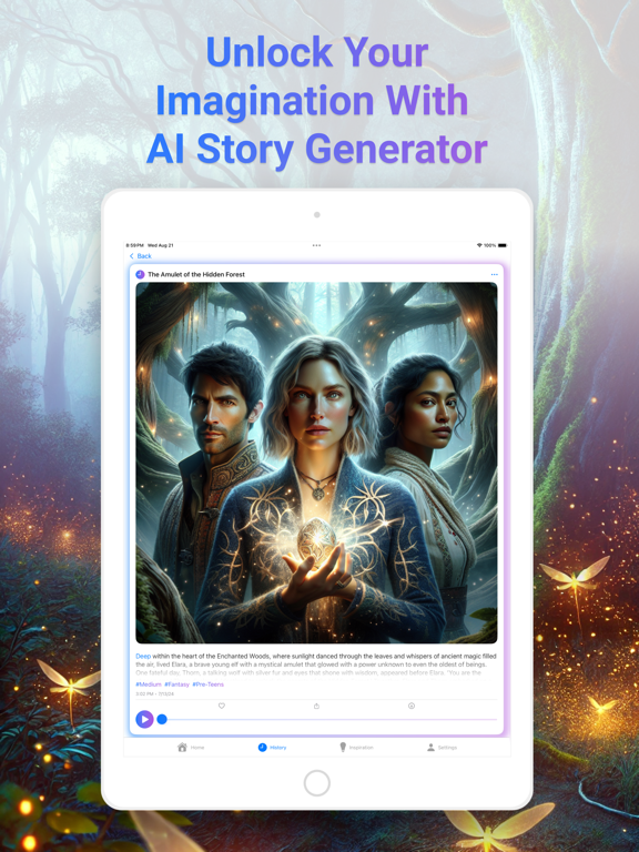 AI Story Generator ° iPad Screenshots