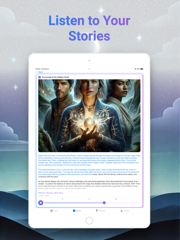 AI Story Generator ° iPad Screenshots