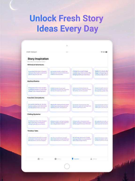 AI Story Generator ° iPad Screenshots