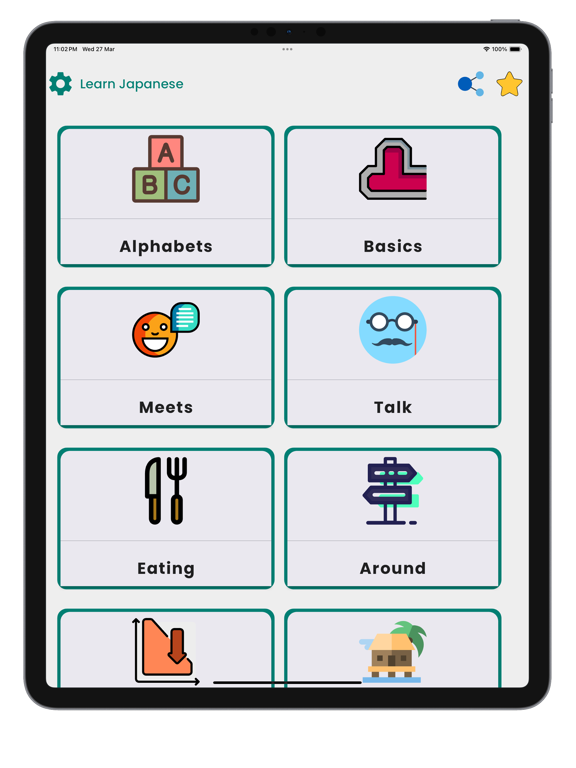 Learn Japanese Language!! iPad Screenshots