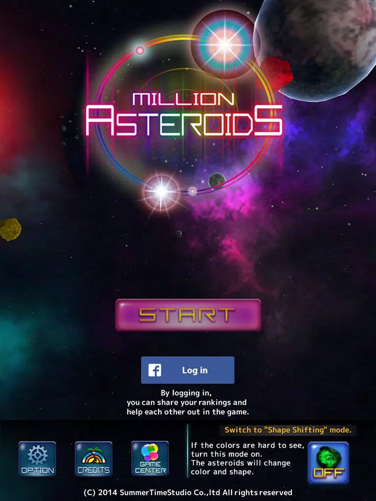 Million Asteroids iPad  स्क्रीनशॉट