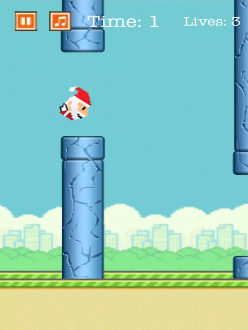 Aaaaaah! Flappy Santa iPad  স্ক্রিনশট