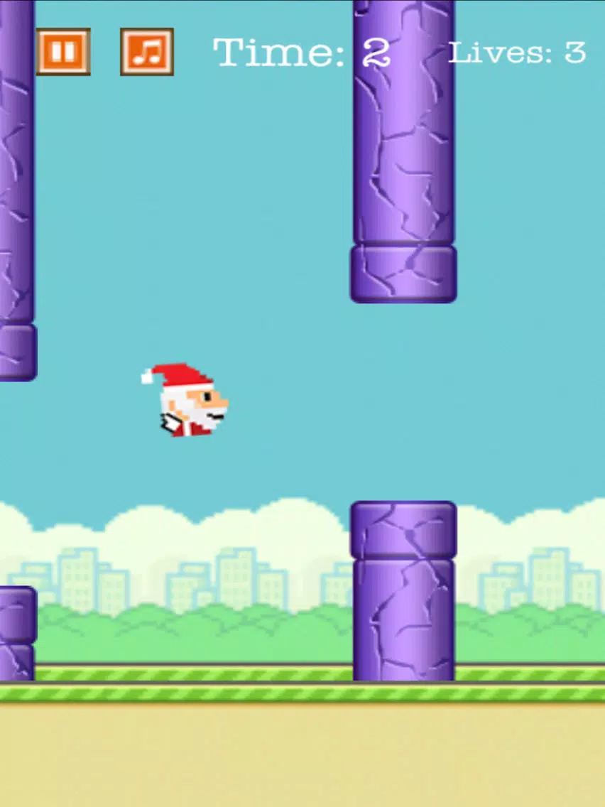 Aaaaaah! Flappy Santa iPad  স্ক্রিনশট