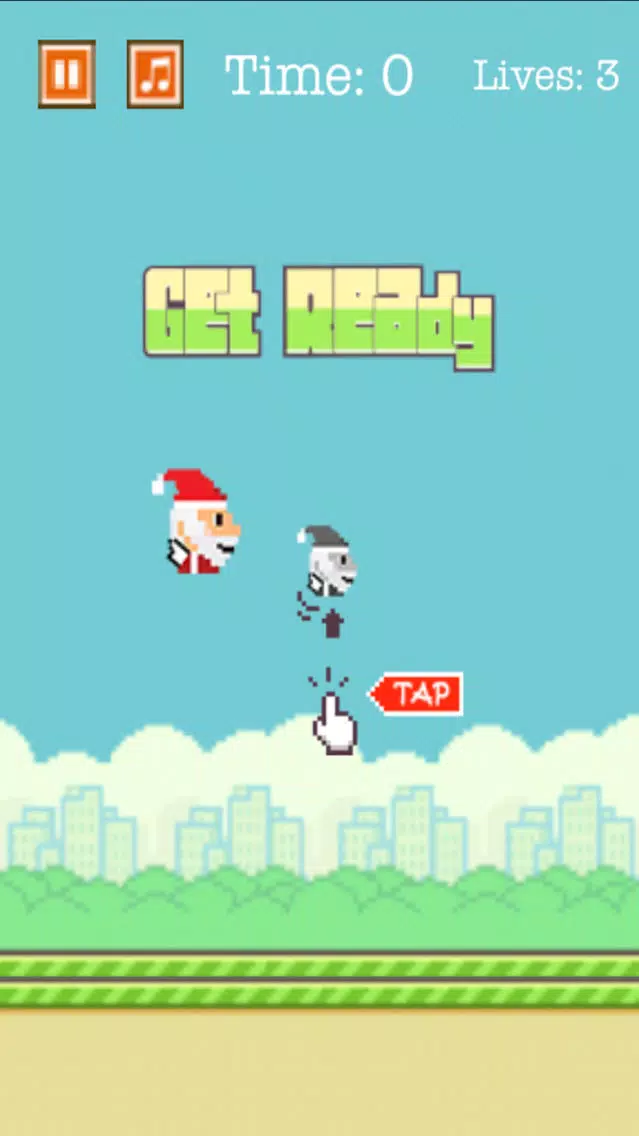 Aaaaaah! Flappy Santa স্ক্রিনশট