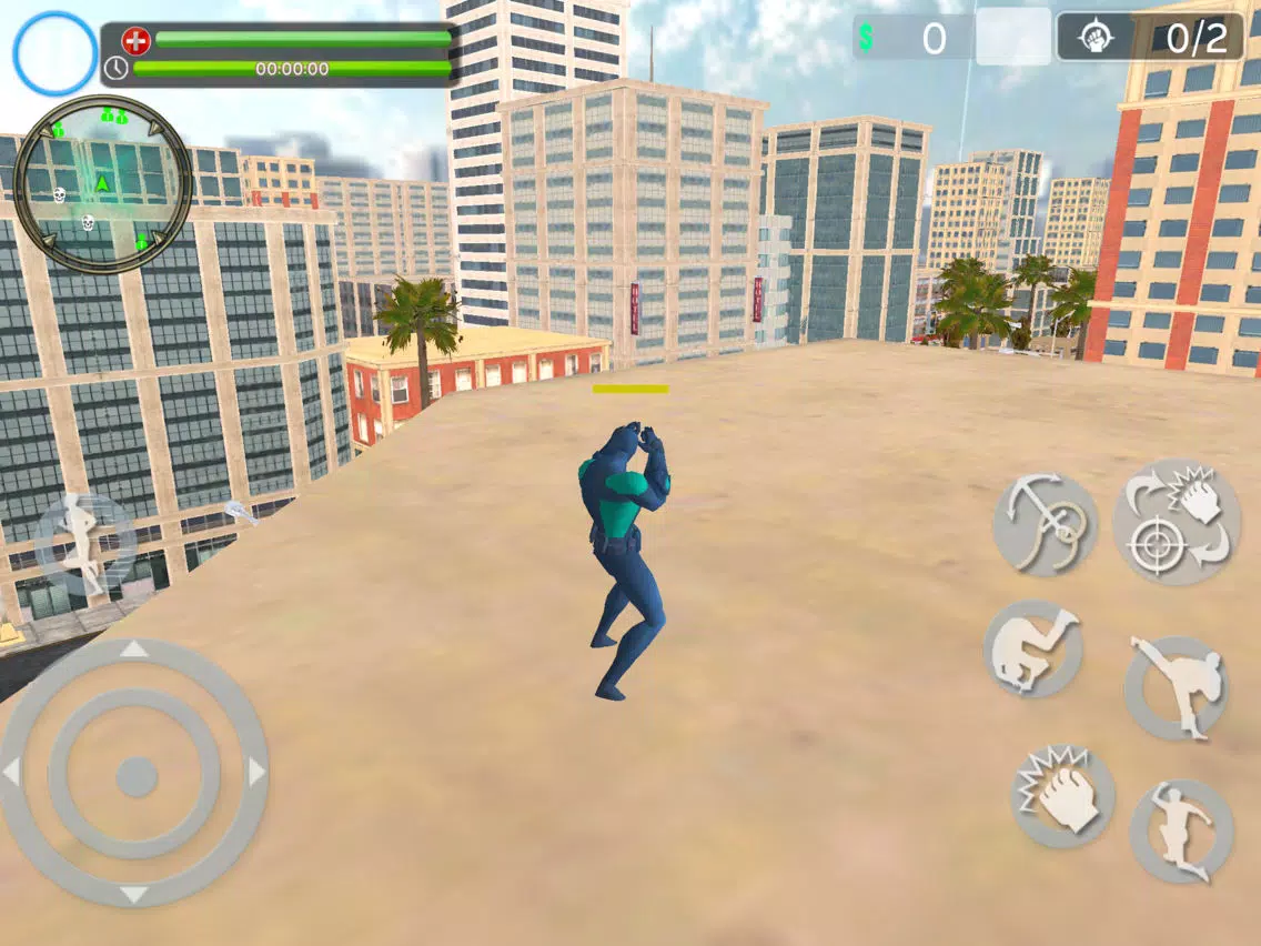 Capturas de tela do Ultimate Rope Hero Ninja City iPad 