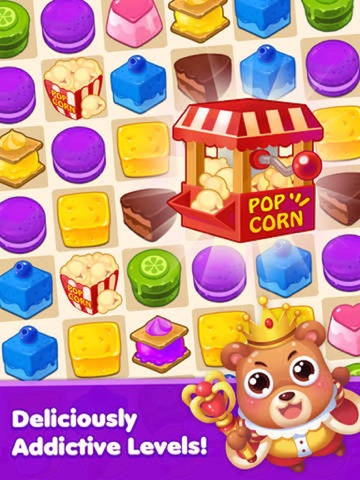 Candy Cake Boom - 3 match splash desserts puzzle game iPad 应用截图