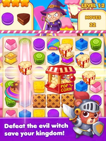 Candy Cake Boom - 3 match splash desserts puzzle game iPad 应用截图