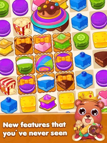 Candy Cake Boom - 3 match splash desserts puzzle game iPad 应用截图