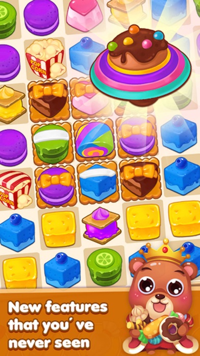 Candy Cake Boom - 3 match splash desserts puzzle game应用截图