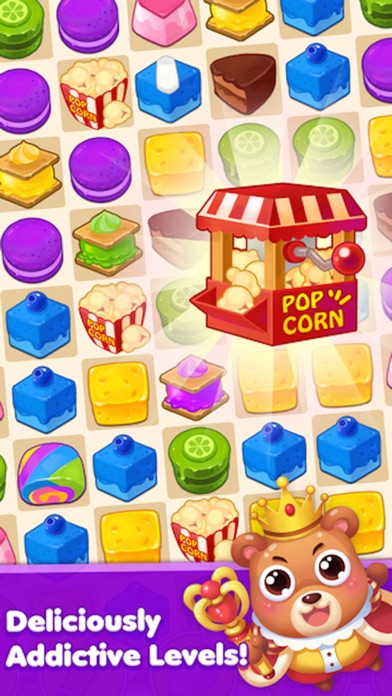 Candy Cake Boom - 3 match splash desserts puzzle game应用截图
