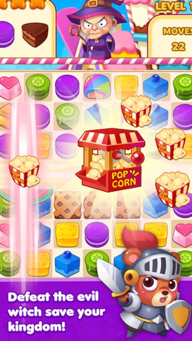 Candy Cake Boom - 3 match splash desserts puzzle game应用截图