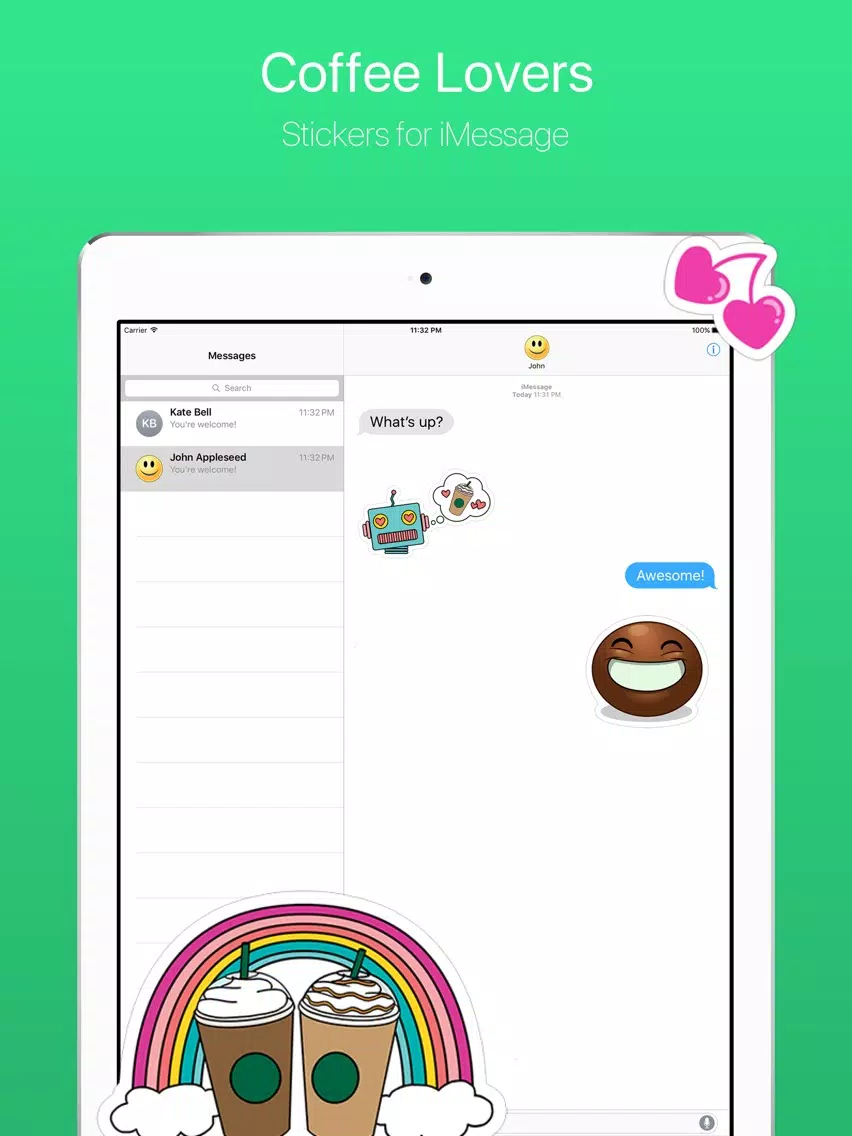 For Coffee Lovers Stickers iPad スクリーンショット