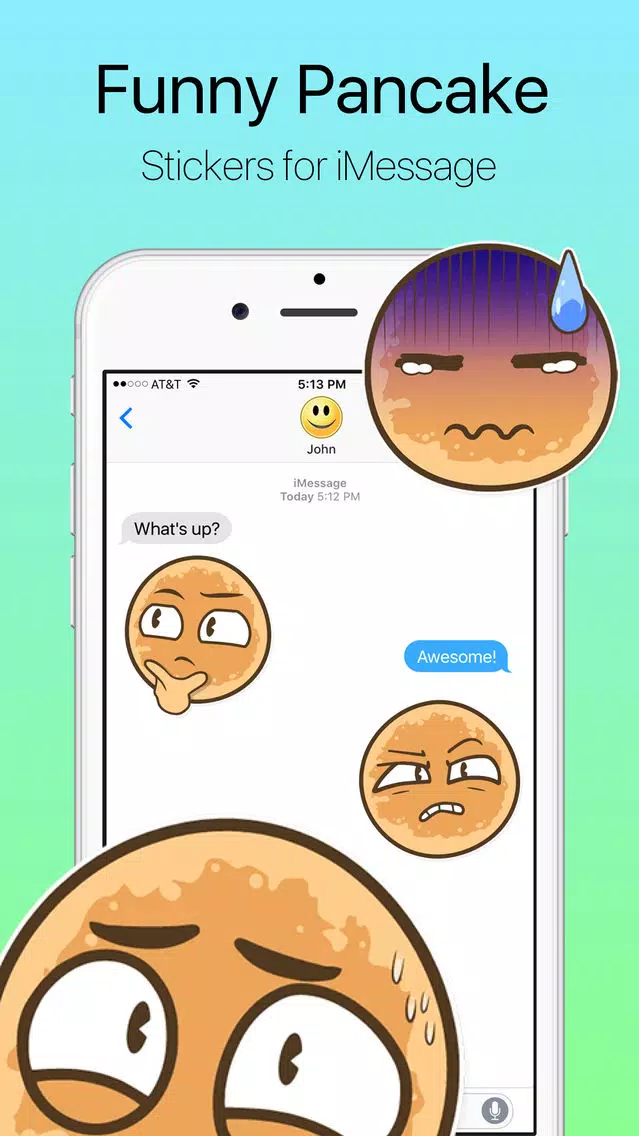Funny Pancake Stickers Screenshots