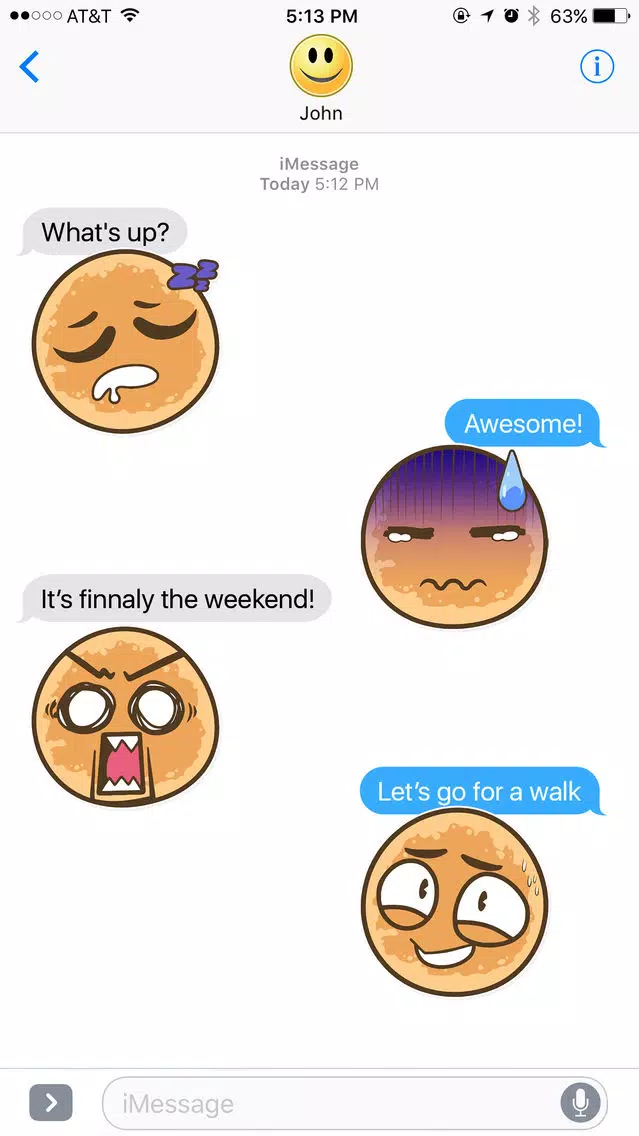Funny Pancake Stickers Screenshots