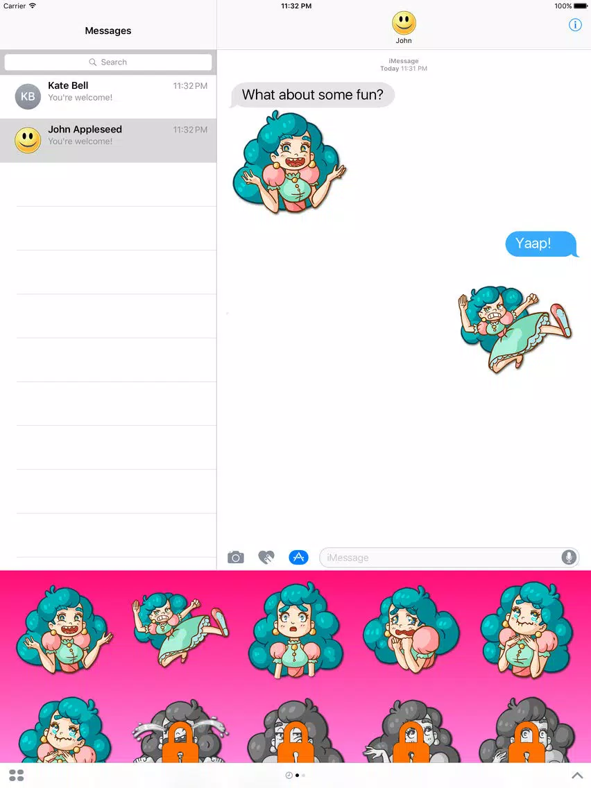 تصاویر Sweets Lover Stickers iPad