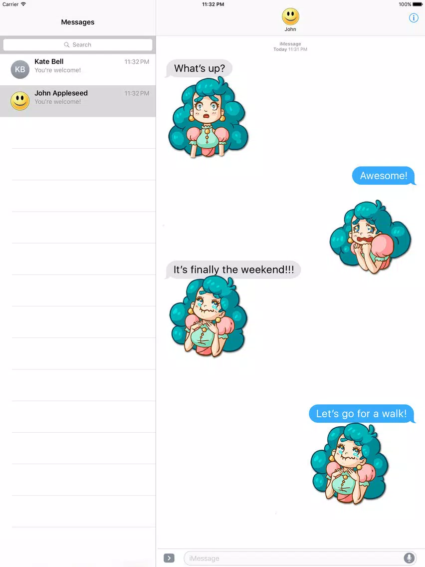 تصاویر Sweets Lover Stickers iPad