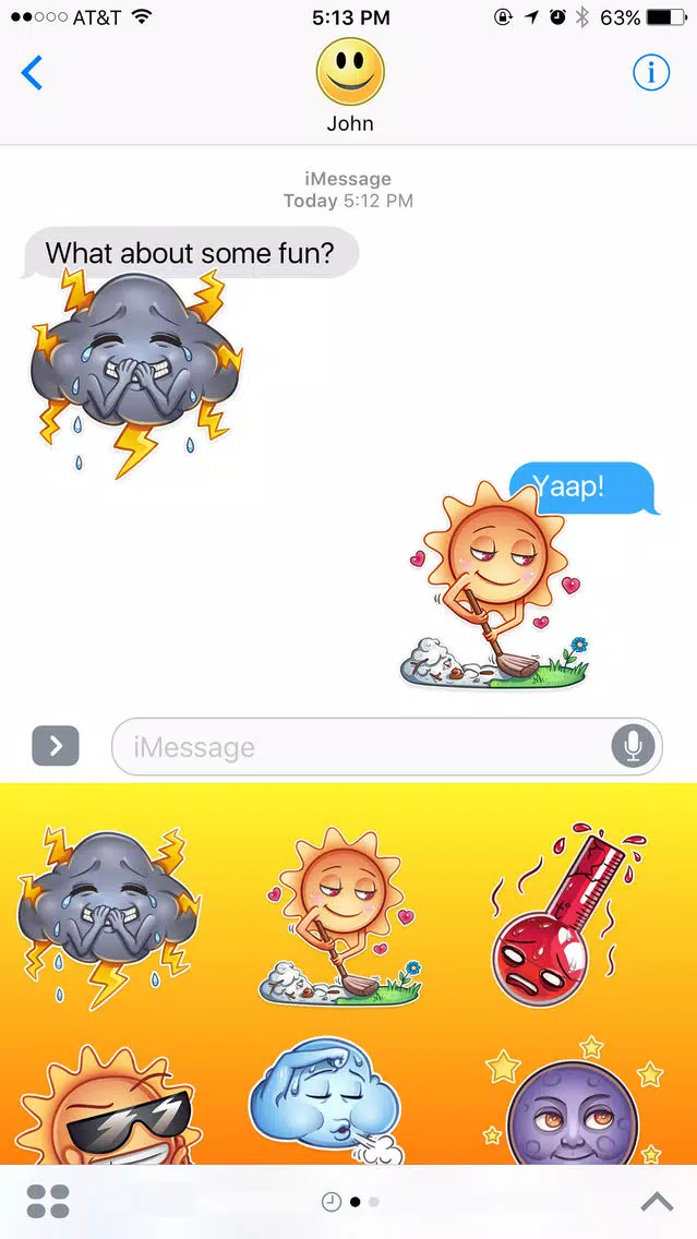 صور Good Weather Forecast Stickers