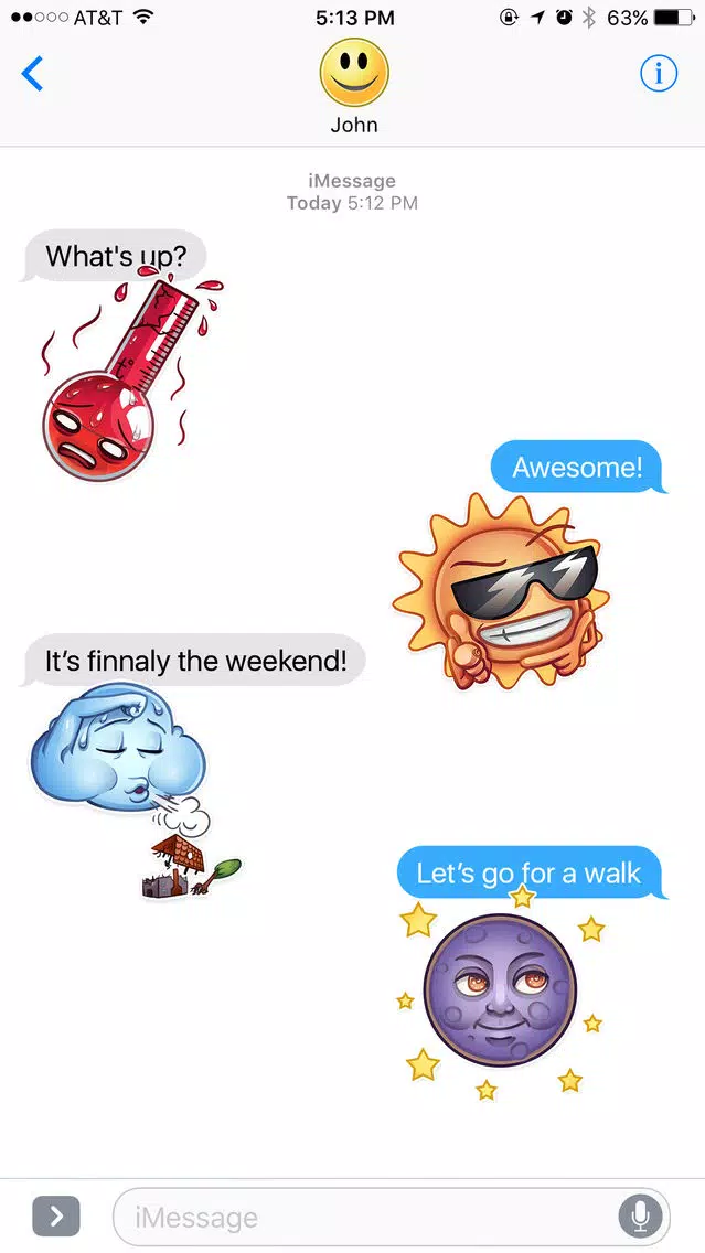 صور Good Weather Forecast Stickers