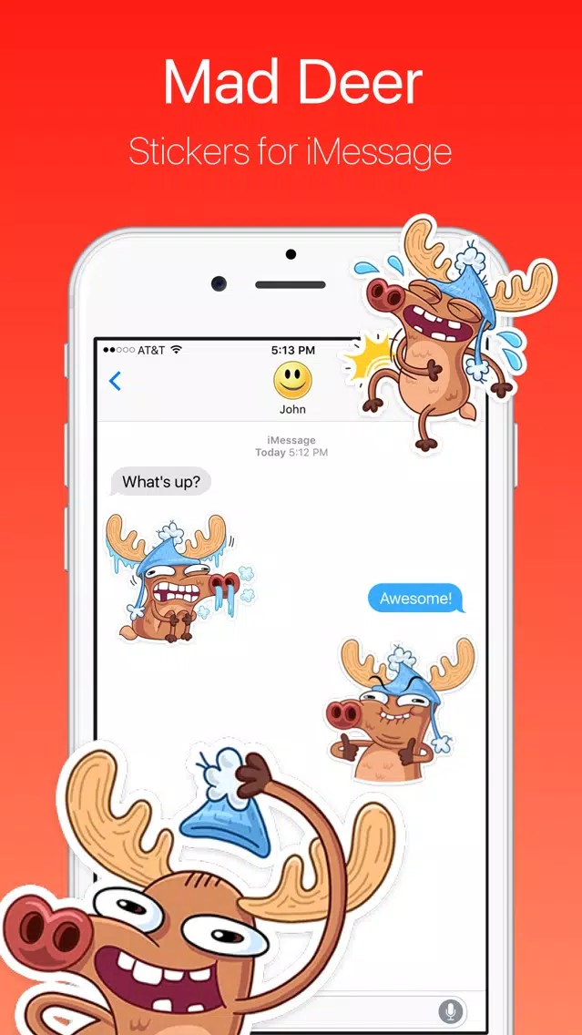 Mad Deer Stickers Screenshots