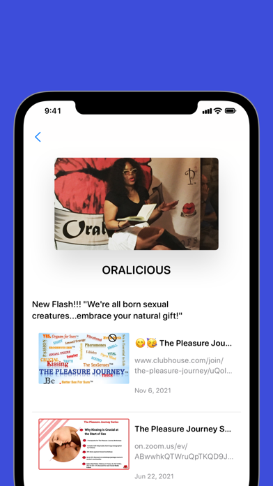 The Pleasure Journey App Screenshots